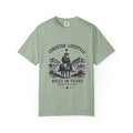 Texas Cowboy T-Shirt — "Lonestar Lifestyle: Built in Texas" Vintage Graphic